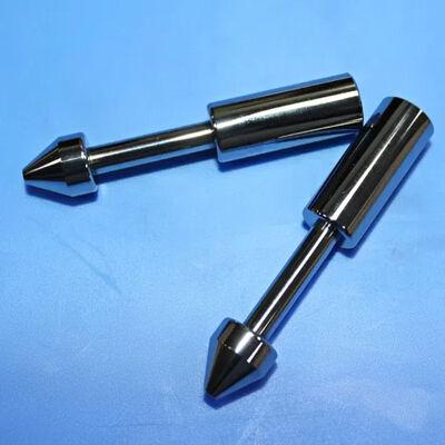 Precision Ground Tungsten Carbide Shaft with Stepped Conical Tip for Valve & Positioning Systems