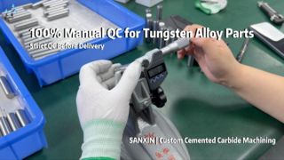 การตรวจสอบ QC ด้วยตนเอง 100% | ทังสเตนคาร์ไบด์ร็อด, บาร์, กระบอกสูบ, ลูกสูบและการตัดเฉือนเพลาอย่างแม่นยำ